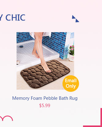 Memory Foam Pebble Bath Rug