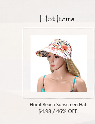Floral Beach Sunscreen Hat