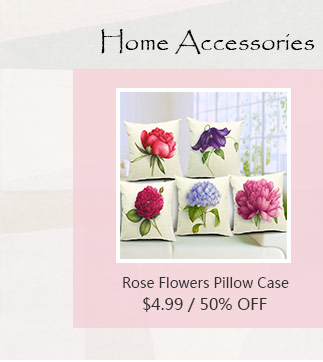 Rose Flowers Pillow Case