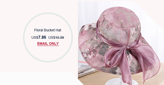 Elegant Floral Bucket Hat