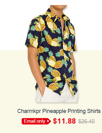 Charmkpr Pineapple Printing Shirts