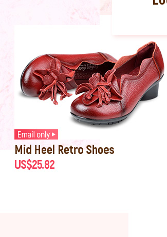 Mid Heel Retro Shoes