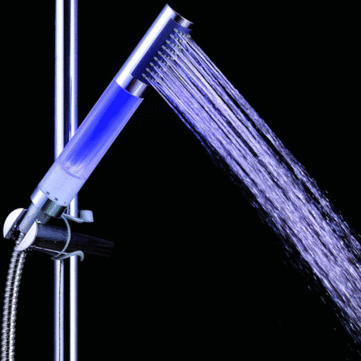 No battery 7 Colors LED Cylinder Shower Head Led Shower Colors Change With Water Temperature