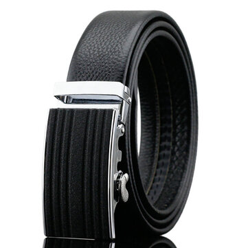125-130CM Business Genuine Leather Belt First Layer Leather Automatic Belt For Men