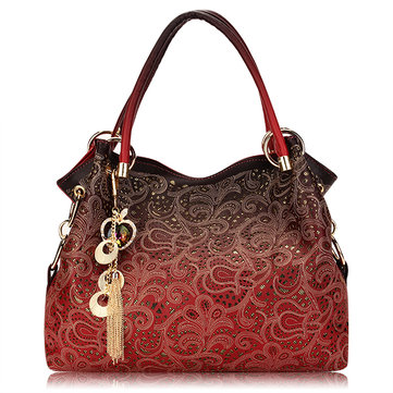 Hot-sale designer Women Vintage Hollow Out PU Leather Shoulder Bags Elegant Retro Handbags ...