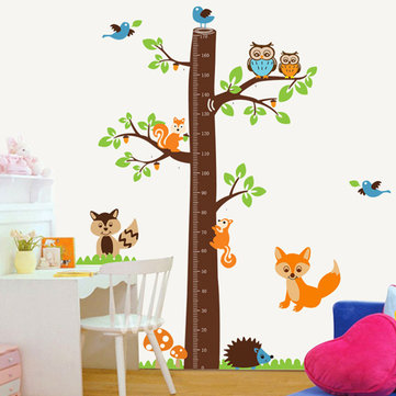 Children Removable Height Chart Wall Sticker Cartoon Decals Children Room Home Decor