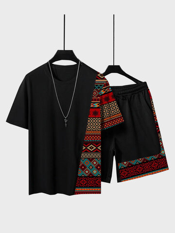 Ethnic Geometric Patchwork Co-ords