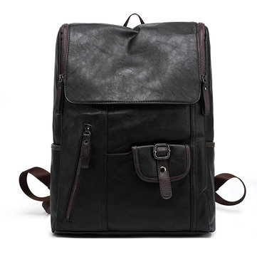 Vintage Men's Leather Backpack Shoulder Bag Briefcase Rucksack Laptop Bag
