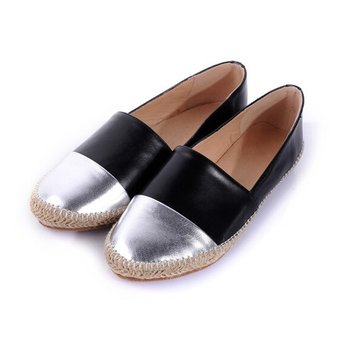 Casual Color Matching Flat Loafers