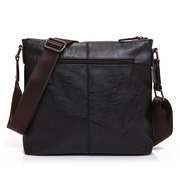 Men Fashion PU Leather Crossbody Bag Vintage Business Shoulder Bag is ...